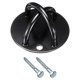thumbnail image 1 of Pared Montaje Soporte, 2 Agujeros X Montaje Techo Gancho con 2 Autoperforantes Tornillos para Suspensión Correas Yoga Columpio Resistencia Bandas, Negro Unique Bargains accesorios para máquinas de ejercicio, 1 of 5