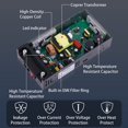 thumbnail image 3 of DC 12V 50A 600W Power Supply Switch 110V/220 AC to 12V DC Converter PSU SMPS Adapter Adjustable Universal Transformer for RV, Radio/Car Stereos, LED, 3 of 5