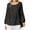 Black, variant on Womens Long Sleeve Round-neck Basic Shirts Casual Solid Plus Size Price Reduction Alert 50% Off!