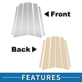 thumbnail image 4 of Unique Bargains Door Pillar Window Trim Anti Scratch Sticker Pillar Posts Door Outer Exterior Cover for VW Golf 6 MK6 2010-2013 Silver Tone, 4 of 8