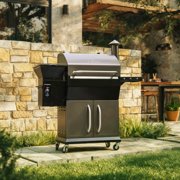 Z GRILLS BBQ Legend 1060 Sq.in Wood Pellet Grill & Smoker, 8-in-1 BBQ with PID Controller, Storage Cabinet, Side Shelf & Grill Cover, ZPG-1000D Bronze