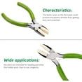 thumbnail image 4 of 2 Packs Nylon Nose Pliers Double Nylon Pliers Carbon Steel Jewelry DIY Tools for Beading Looping Shaping Wire Jewelry Making and Other Crafts, 5.3 Inch, 4 of 5