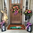 thumbnail image 3 of Easter Decorative Welcome Door Mat, Easter Eggs Bunny Tail Indoor Outdoor Non-Slip Welcome Mat ,Easter Spring Flowers Rabbit Entryway Front Porch Throw Rugs for Easter Entrance Decoration , 30" x 17", 3 of 6