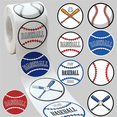 thumbnail image 2 of 1 Rouleau/500 Pcs Autocollants de Baseball Étiquettes de Baseball 1.5 Pouces Rouleaux Autocollants pour Fournitures de Fête Décorations, 2 of 6
