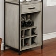 thumbnail image 4 of Furniture of America Soby Contemporary Metal 6-bottle Wine Rack with Shelves by  Natural, 4 of 5