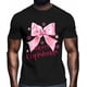 thumbnail image 2 of Mens T Shirts Pink Bowknot Snowflakes Short Sleeve Casual Men's Tee Tops Graphic T-Shirts for Teen Boys/Men, 2 of 8