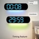 thumbnail image 4 of Reloj de pared Injueey ABS con alarma digital Pantalla LED grande, 4 of 6