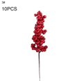 thumbnail image 2 of 10Pcs Mini  Artificial Red Berries  Flower New Year Home Ornaments, 2 of 8