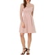 thumbnail image 2 of Vestido de cóctel gótico de manga larga de malla transparente con corazón para mujeres Inspire Chic, mini vestido M rosa, 2 of 7