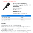 thumbnail image 2 of Front Left Strut and Coil Spring Assembly - Compatible with 1992 - 1994 Buick Skylark 1993, 2 of 2