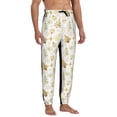 thumbnail image 4 of Xecao Gold Christmas Tree Print Active Tech Joggers for Men, Mens Sweatpants Lounge Pants with Pockets-Medium, 4 of 5