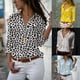 thumbnail image 4 of Guardurnaity Blusa de manga larga con solapa para mujer, blusa de manga con patrón para niñas, blusa de estilo suelto, camisa Type2 NO2, 4 of 6