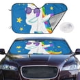 thumbnail image 2 of Kdxio Cool Unicorn Star Golden Print Windshield Sun Shade,UV Rays and Sun Heat Protection,Sunshade for Car Windshield,Car Shade Front Windshield - Medium, 2 of 6