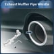 thumbnail image 2 of Silbato de escape Turbo Sound Muffler Pipe Whistle para automóvil S, fabricante de rugido trasero, tono plateado de aluminio, 1 juego, 2 of 7
