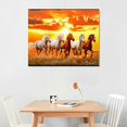 thumbnail image 2 of Orinice Seven Lucky Running Wild Horses Wall Art Animal Posters 3 Canvas Poster Wall Art Decor Print Picture Paintings for Living Room Bedroom Decoration Unframe-style 20x16in, 2 of 3