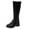 Black, variant on Puntoco Winter Warm Boots Clearanc Women Retro Shoes Casual Thick Low-Heeled Plus Size Mid Calf Zipper Coffee 9.5(43)