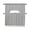 Gray, variant on Red Burlap Texture Swag Valances for Windows, Small Curtains Drapes, Farmhouse Vintage Red Kitchen Window Curtains Over Sink Rod Pocket Window Treatment Valance for Bedroom/Bathroom 56"x36"