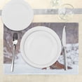 thumbnail image 3 of Ambesonne Fox Place Mats Set of 4, Snowy Country Furry Animal, Standard Size, Redwood Brown White, 3 of 6