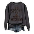 thumbnail image 3 of Womens Long Sleeve Halloween Sweatshirt Crew Neck Letter Printed Pullover Shirt Comfy 2025 Fall Winter Fashion Tops, 3 of 3