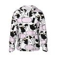 thumbnail image 2 of Uemuo Cute Animal with Cow Pattern Women's Full Zip UPF 50+ Sun Protection Hoodie Jacket Long Sleeve Sun Shirt Hiking Outdoor Performance with Pockets-3X-Large, 2 of 9