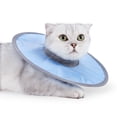thumbnail image 1 of Collar ajustable para mascotas, conos protectores para el cuello del gato para dejar de lamer heridas, conos ligeros para gatitos después de la cirugía, collar isabelino E para gatos, perros, 1 of 5
