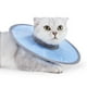 thumbnail image 1 of conos protectores para el cuello del gato para dejar de lamer heridas, conos ligeros para gatitos después de la cirugía, collar isabelino E para gatos, perros pequeños, cachorros, 1 of 5