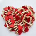 thumbnail image 6 of F Heart Love Wooden Clothes Photo Paper Peg Pin Mini Clothespin Postcard Clips Home We y8671, 6 of 6