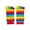 B, variant on Winter Fall Breathable Middle Tube Socks for Women Rainbow Striped Toe Separator Five Finger Athletic Anklet Socks