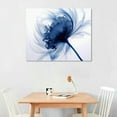 thumbnail image 2 of Nawypu  Blue Flickering Flower Modern Abstract Paintings Canvas Wall Art Gallery Wrapped Grace Floral Pictures on Canvas Prints Artwork for Living Room Bedroom Office Home Decorations, 2 of 4