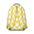 thumbnail image 4 of Striped and Checkered Fusion Backpack Moroccan Geometric Plaid Print Fashion School Bag for Students, 4 of 6
