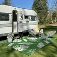 thumbnail image 4 of MeyJey Outdoor Rug, 5'x8' Reversible Waterproof Area Rug, Plastic Mat for RV Patio Camping, Green, 4 of 9