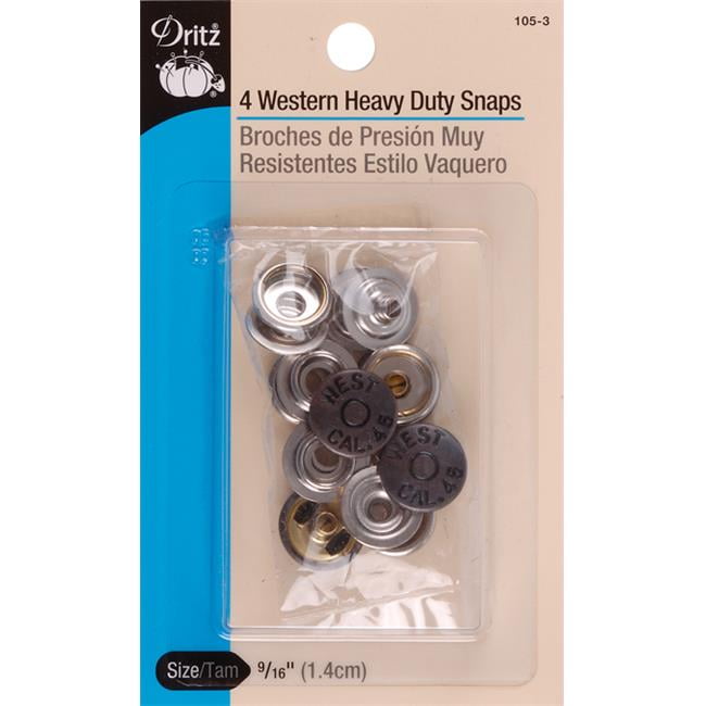 dritz heavy duty western snaps 9/16in
