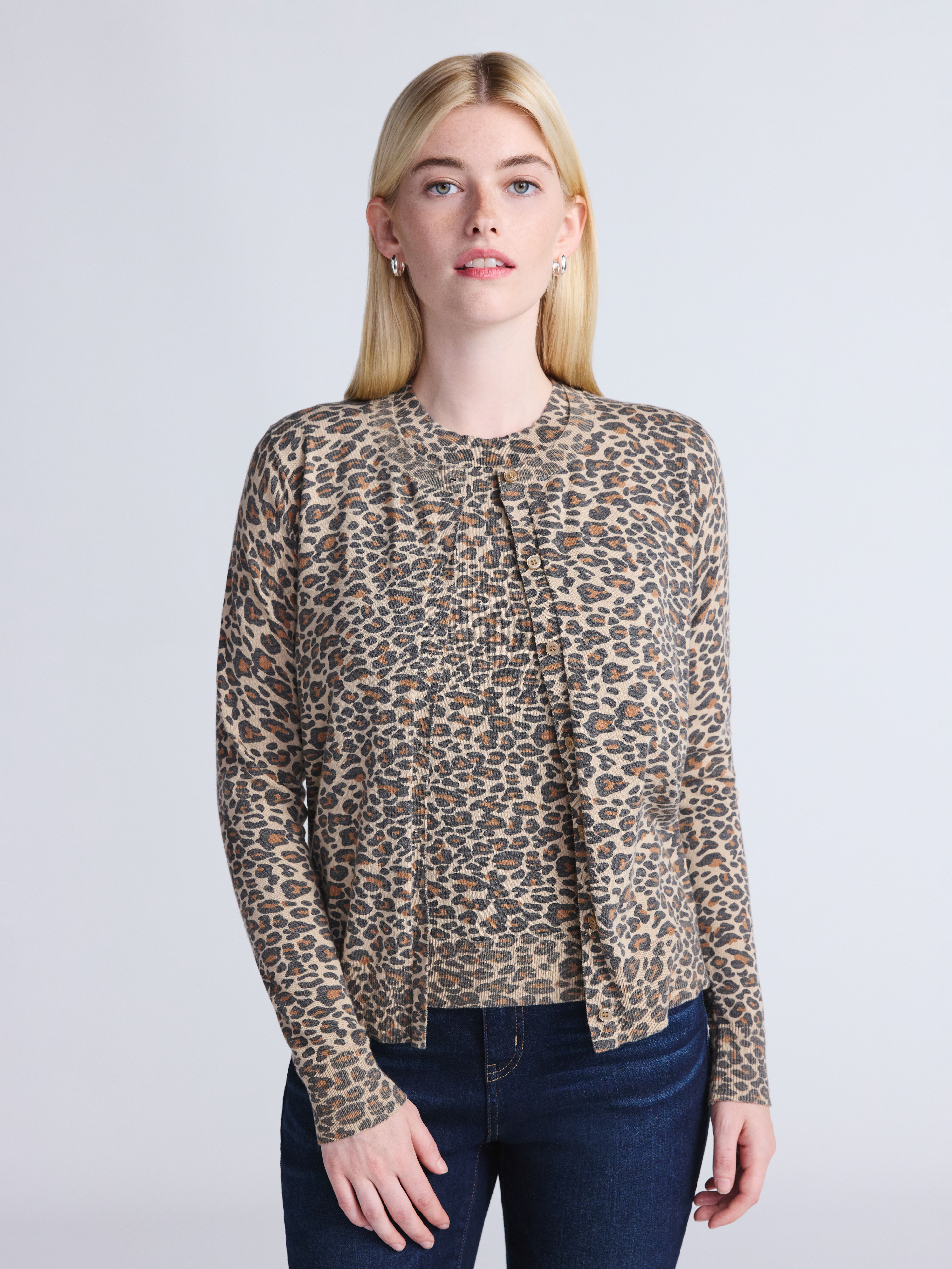 Time and Tru Women’s Fine Gauge Cardigan Sweater, Lightweight, Size XS-XXXL