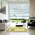 thumbnail image 7 of Ahgly Company Machine Washable Indoor Square Transitional Sun Yellow Area Rugs, 8' Square, 7 of 7