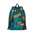 thumbnail image 2 of Yiaed Watercolor Blue Marbled Print Backpack, Premium Laptop Backpack, Travel Backpack for Women, Lightweight Backpacks, Comfortable Back Pack-Medium, 2 of 7
