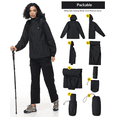 thumbnail image 4 of Pdbokew Packable Rain Jacket for Women Waterproof Raincoats with Hood Black L, 4 of 7