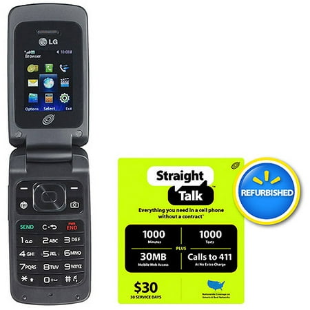 Straight Talk LG 420G Phone with $30 Card, Refurbished ...
