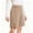 Khaki, variant on SwiftWear Women's Summer Casual Shorts High Waisted Pleated with Button Elastic Waistband Loose Fit Long Bermuda Shorts