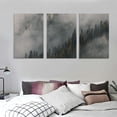 thumbnail image 3 of nygtbtfer  - Forest Mist Nature Landscapes  Single Canvas Art Print Box Framed Picture Wall Hanging - Hand Made in The UK - Framed and Ready to Hang 12x16x3pcs, 3 of 4