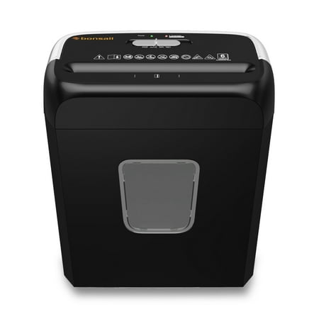Bonsaii Paper Shredder 6-Sheet Cross Cut Shredder for Home Office Use