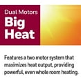 thumbnail image 5 of Digital Ceramic Tower Heater, 1500 Watt, Black – Oscillating Ceramic Heater – Space Heater with Two Heat Settings, Medium Room, 5 of 8
