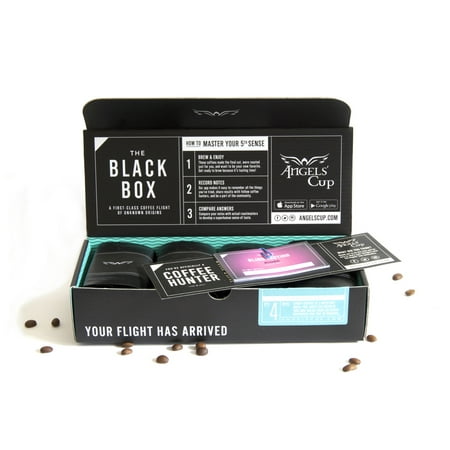 The Black Box Coffee Tasting: A 3rd-Wave Variety Sampler and Blind Tasting Gift Box (Whole Bean - Light (Best Coffee Beans Gift)