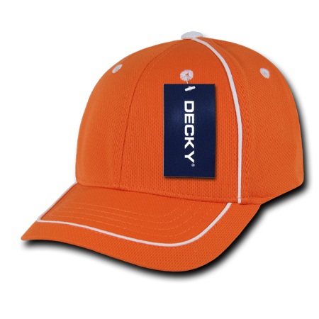 DECKY Performance Mesh Piped 6 Panel Cap, Style 762