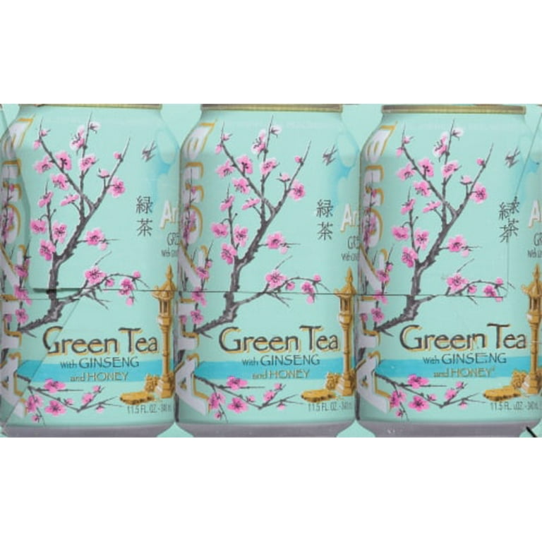 ARIZONA GREEN TEA アリゾナ グリーンティ 12本パック AriZona Green Tea With Ginseng & Honey - 11.5 fl oz - 12 cans