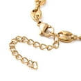 thumbnail image 3 of PVD Vacuum Plating 304 Stainless Steel Coffee Bean Chain Bracelet for Men Women Long-Lasting Plated Golden 6-7/8 inch(17.5cm), 3 of 3