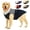 Black&Grey, variant on MAMORE Dog Coat,Dog Jacket for Winter & Cold Weather Ultra Thick Plush Lining with Storage Pocket(Red&Blue,XL)