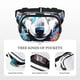 thumbnail image 5 of Balery Cool Colorful Wolf Mochila Cinturón para Mujeres y Hombres, Bolsa de Cintura Impermeable de Doble Capa con Correa, 5 of 9