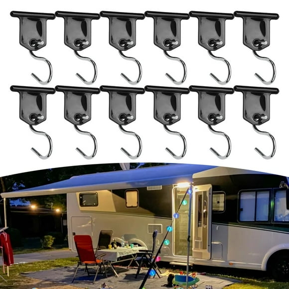 S Hook Clips for Caravan Camper Awning Motorhome Tarp Clamp Tent Canopy