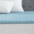 thumbnail image 6 of All Season Reversible Hypoallergenic 1.5" Cooling Mattress Topper,Blue Foam Household Supplies Décor Bedding Mattress Protectors, 6 of 8