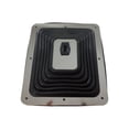 thumbnail image 3 of RPC Racing Power Company R9631 Shifter Boot  Universal; 7-3/4 Inch x 8-3/4 Inch; Square Chrome Plated Trim Ring; Black; Rubber, 3 of 3